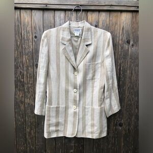 Ports linen pinstriped blazer